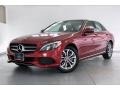 designo Cardinal Red Metallic 2017 Mercedes-Benz C 300 Sedan Exterior