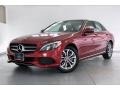 2017 designo Cardinal Red Metallic Mercedes-Benz C 300 Sedan  photo #12