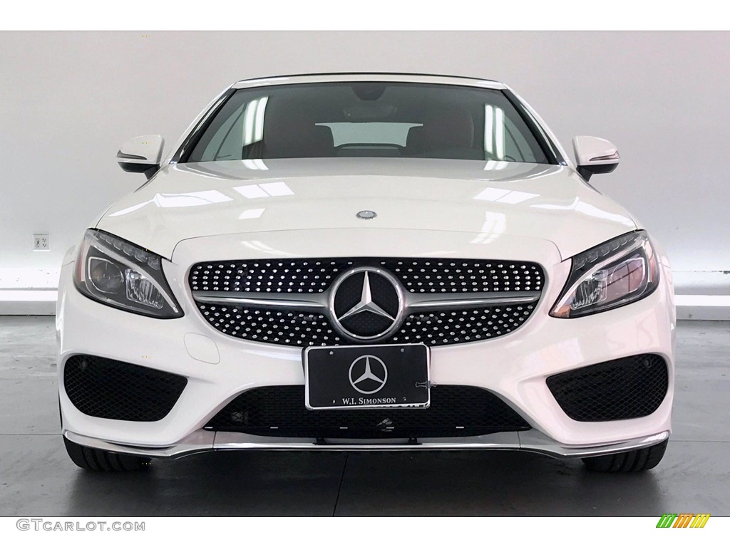 2017 C 300 Cabriolet - Polar White / Cranberry Red/Black photo #2