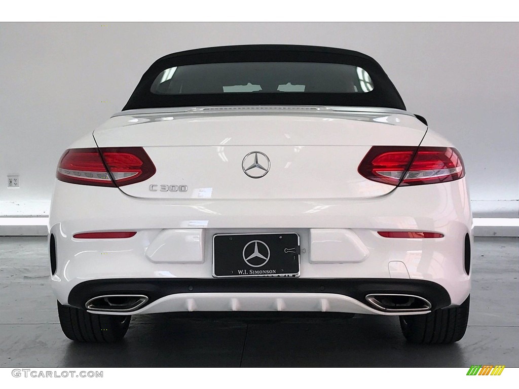 2017 C 300 Cabriolet - Polar White / Cranberry Red/Black photo #3