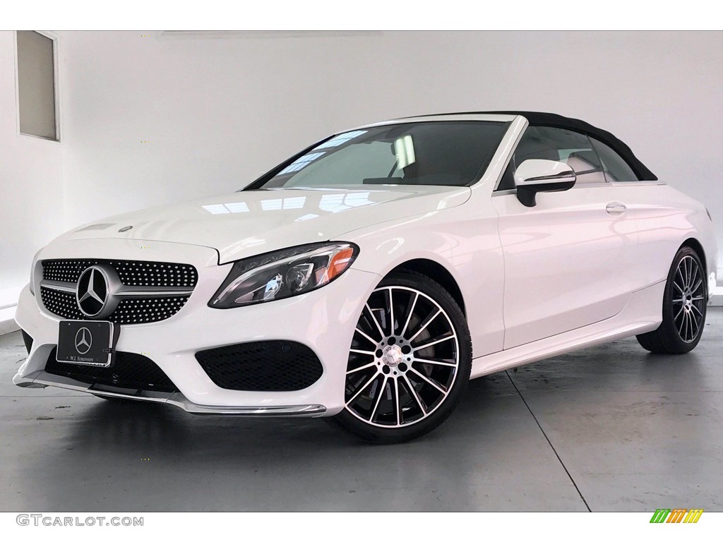 2017 C 300 Cabriolet - Polar White / Cranberry Red/Black photo #12