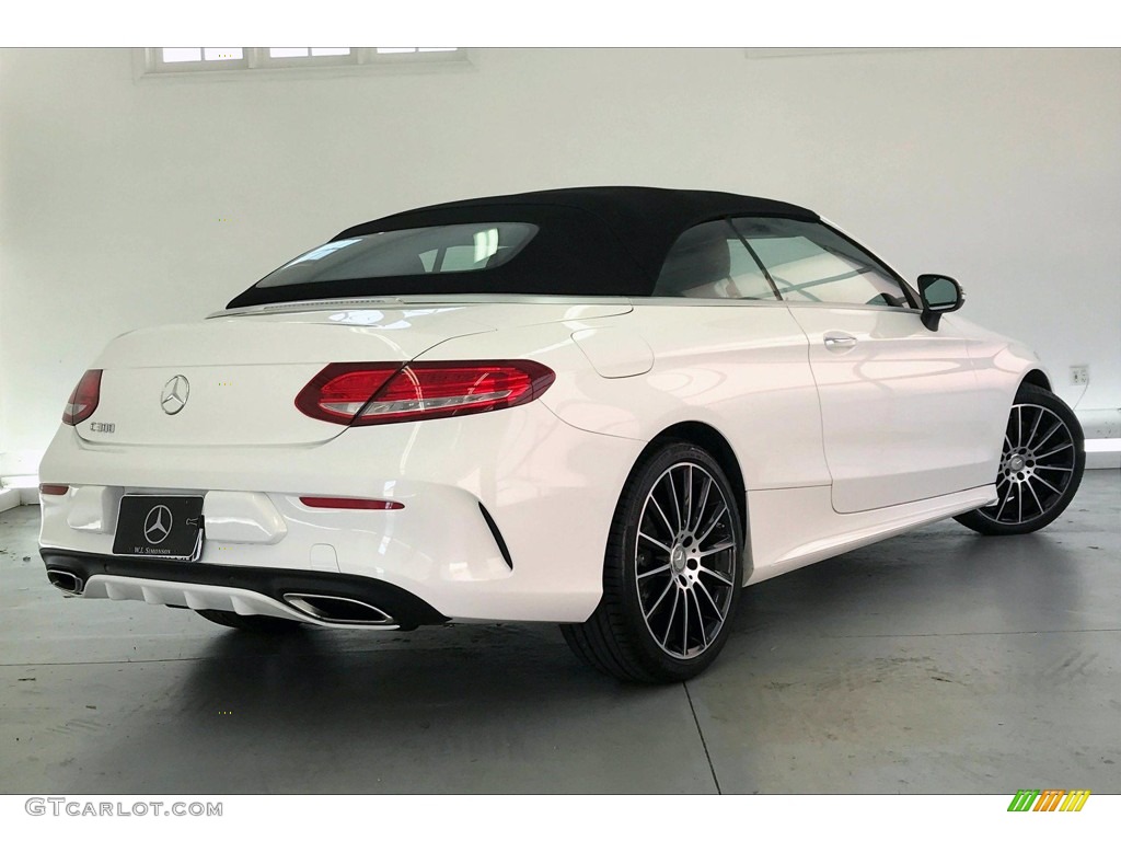2017 C 300 Cabriolet - Polar White / Cranberry Red/Black photo #16