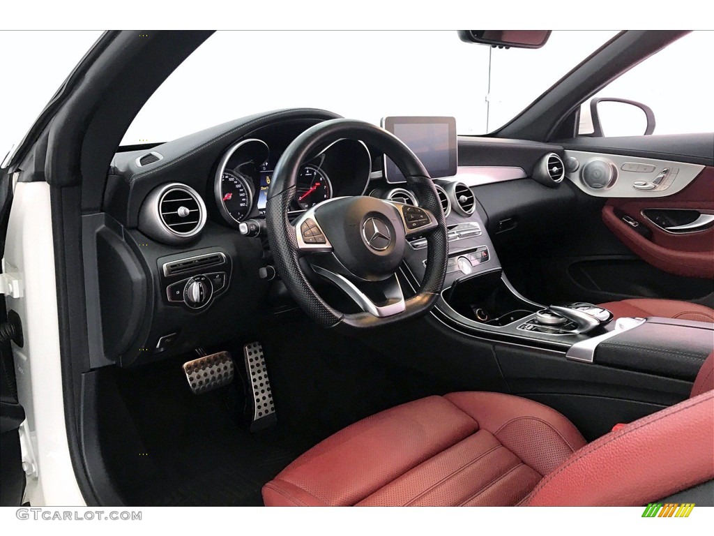 2017 C 300 Cabriolet - Polar White / Cranberry Red/Black photo #22