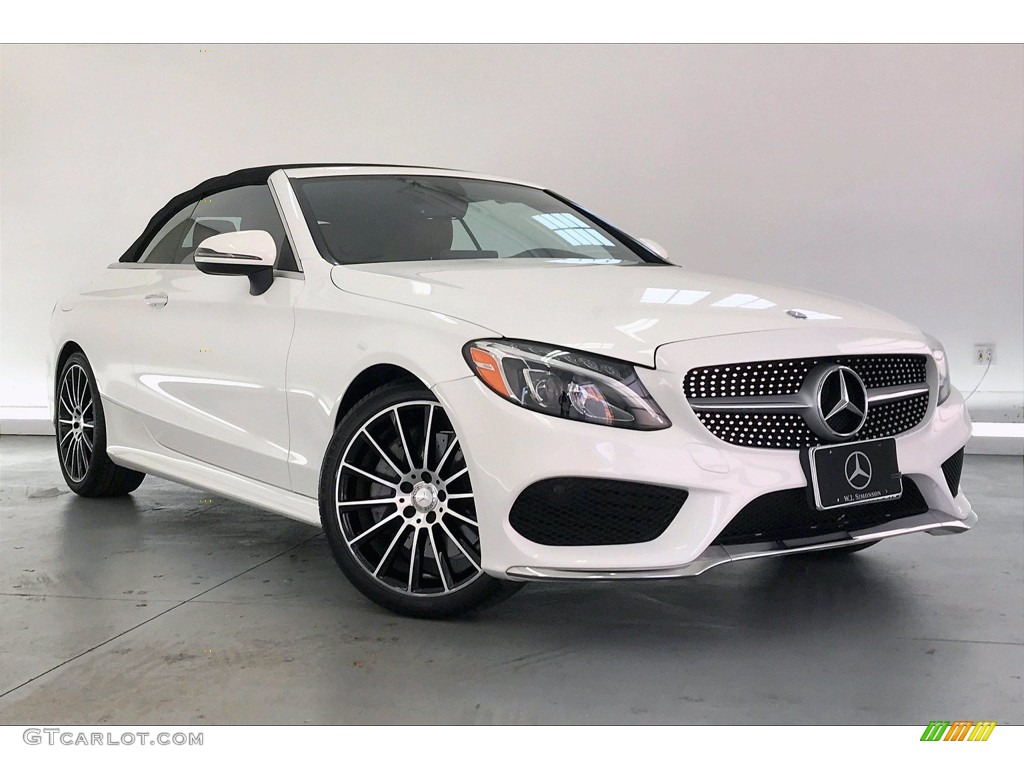 2017 C 300 Cabriolet - Polar White / Cranberry Red/Black photo #34
