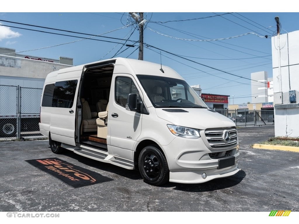 Arctic White 2019 Mercedes-Benz Sprinter 3500XD Passenger Conversion Exterior Photo #138999983