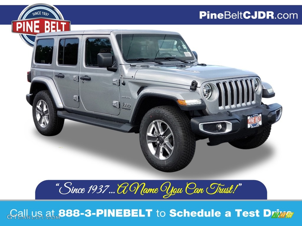 2020 Wrangler Unlimited Sahara 4x4 - Billet Silver Metallic / Black photo #1