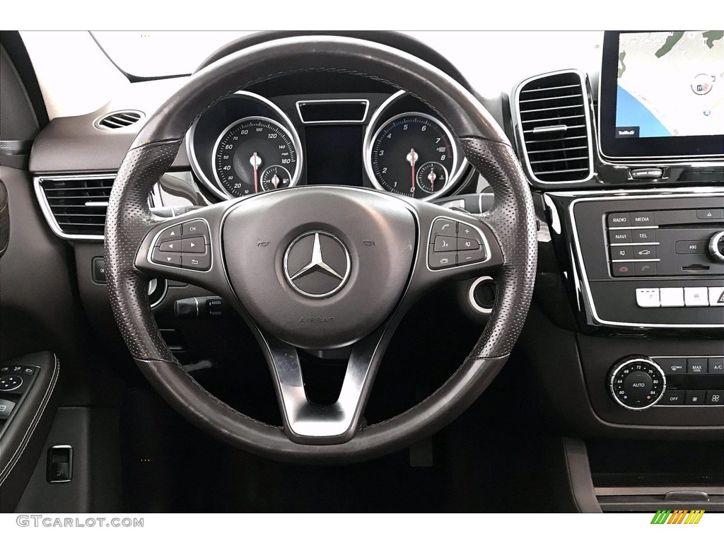 2017 Mercedes-Benz GLE 350 Espresso Brown Steering Wheel Photo #139001933