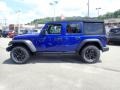 2020 Ocean Blue Metallic Jeep Wrangler Unlimited Willys 4x4  photo #7