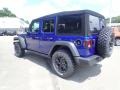 2020 Ocean Blue Metallic Jeep Wrangler Unlimited Willys 4x4  photo #8
