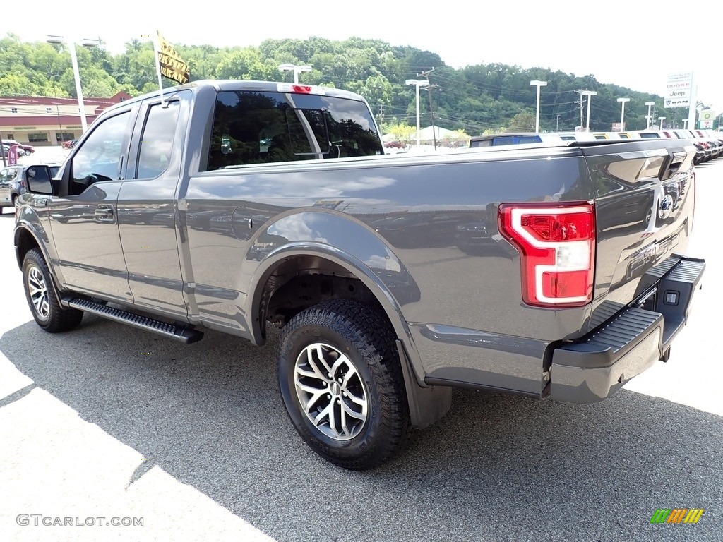 2018 F150 XLT SuperCab 4x4 - Lead Foot / Earth Gray photo #3