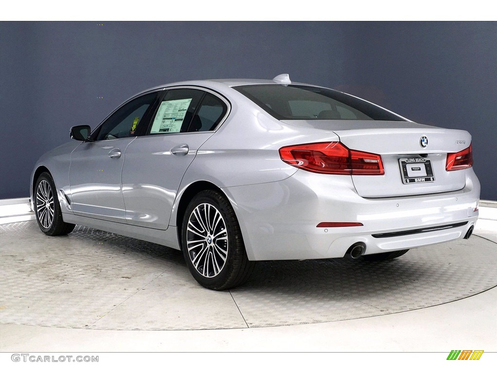 2020 5 Series 530i Sedan - Glacier Silver Metallic / Black photo #3