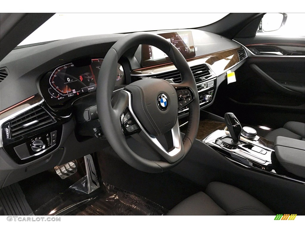 2020 5 Series 530i Sedan - Glacier Silver Metallic / Black photo #7