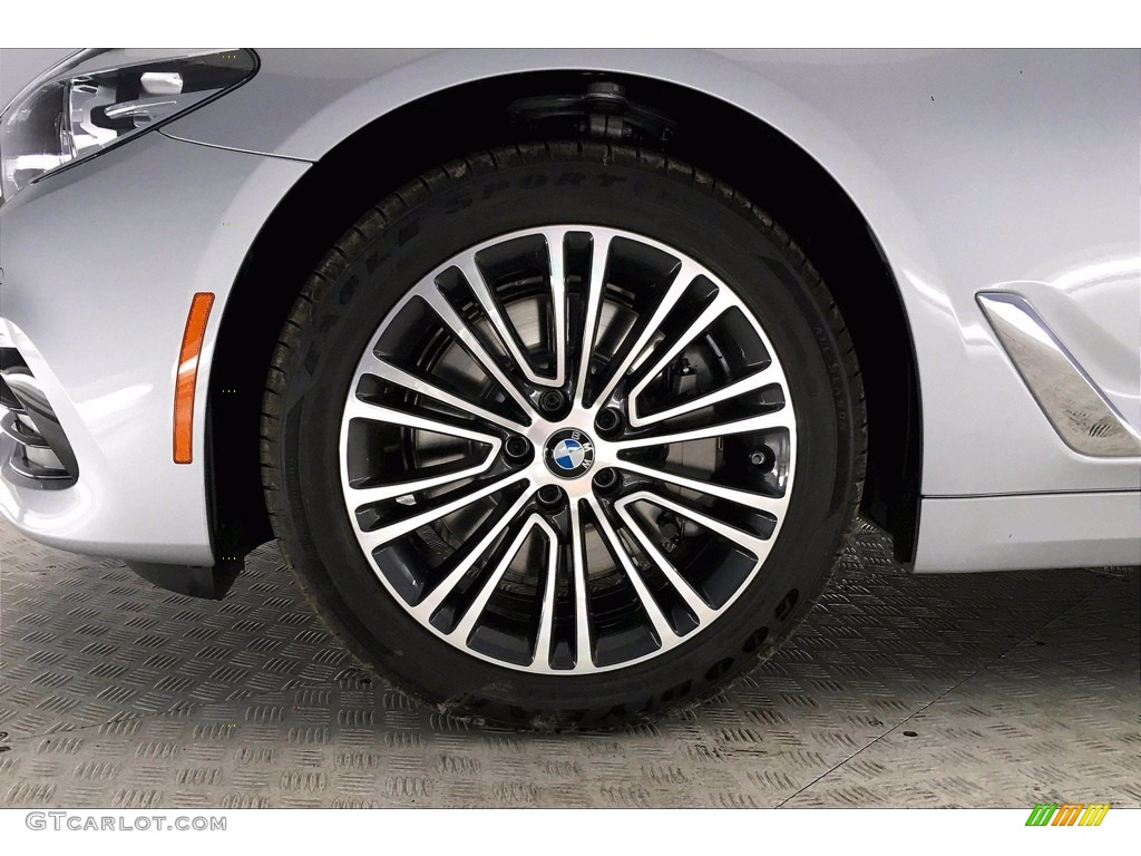 2020 5 Series 530i Sedan - Glacier Silver Metallic / Black photo #12