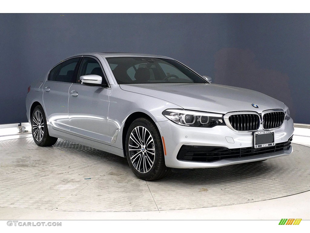 2020 5 Series 530i Sedan - Glacier Silver Metallic / Black photo #19