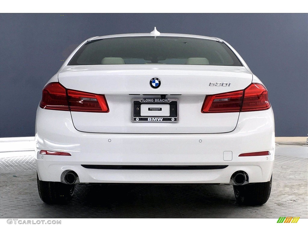 2020 5 Series 530i Sedan - Alpine White / Canberra Beige/Black photo #4