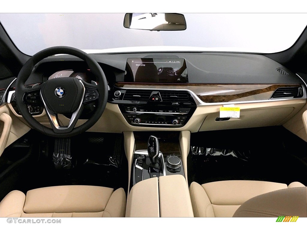 2020 5 Series 530i Sedan - Alpine White / Canberra Beige/Black photo #5