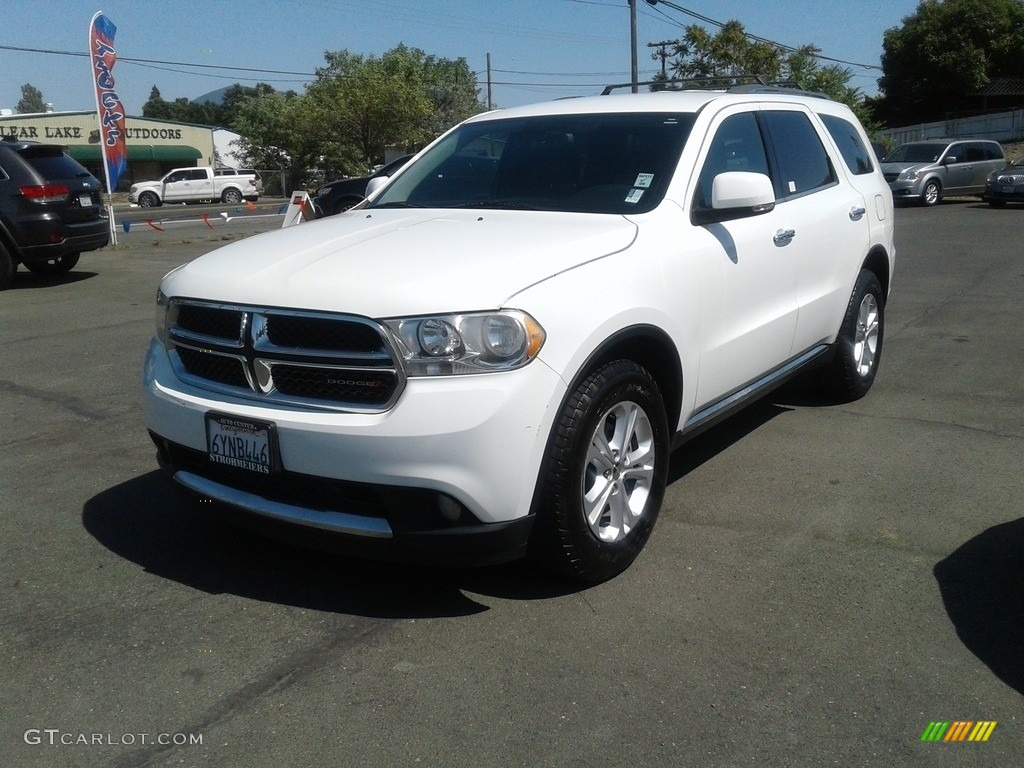 2013 Durango Crew - Bright White / Black photo #2