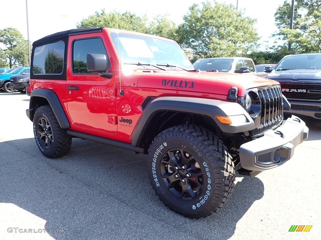 Firecracker Red 2020 Jeep Wrangler Willys 4x4 Exterior Photo #139006494