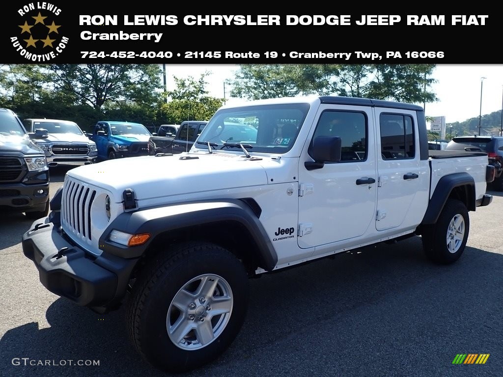 Bright White Jeep Gladiator