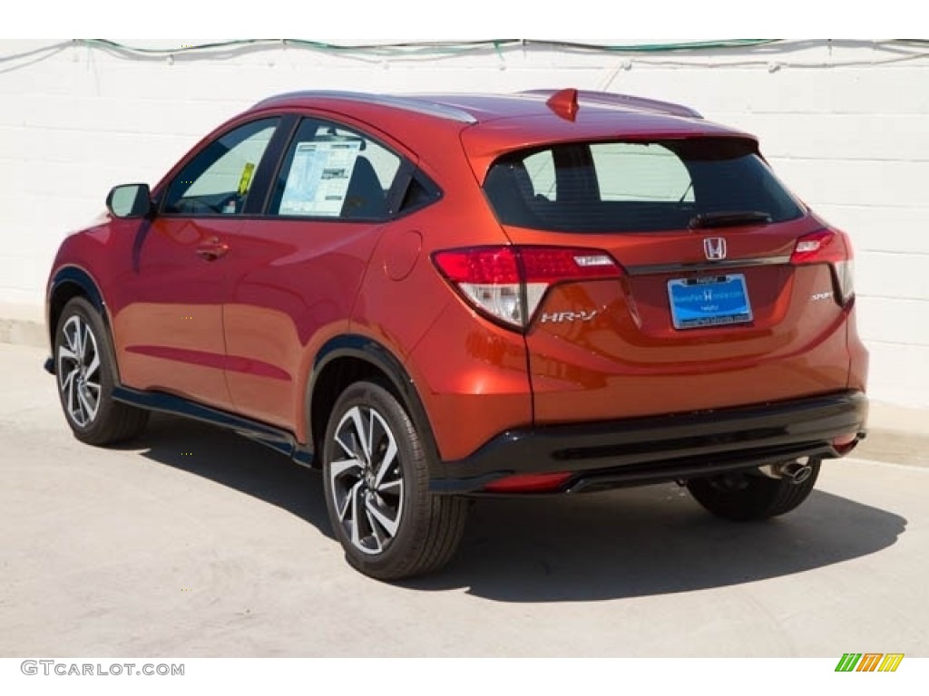2020 HR-V Sport - Orangeburst Metallic / Black photo #2