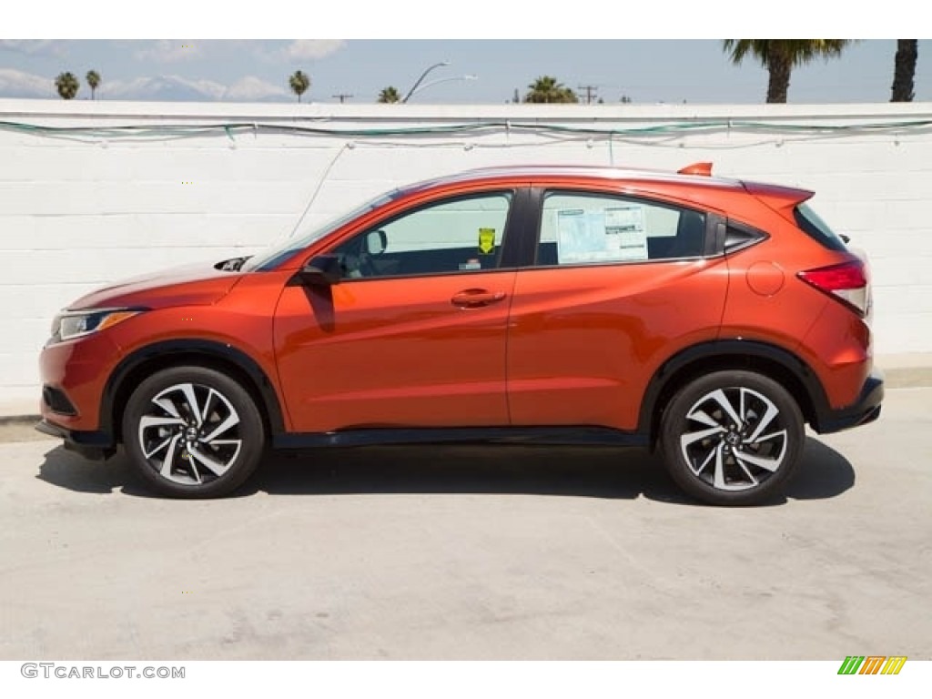 2020 HR-V Sport - Orangeburst Metallic / Black photo #4