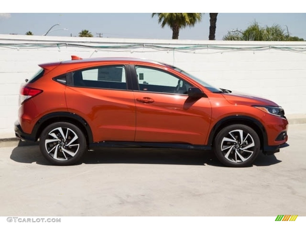 2020 HR-V Sport - Orangeburst Metallic / Black photo #8