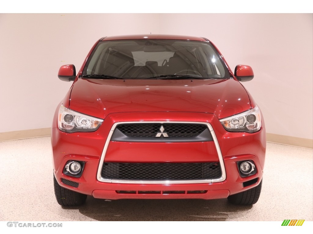 2011 Outlander Sport SE 4WD - Rally Red Metallic / Black photo #2