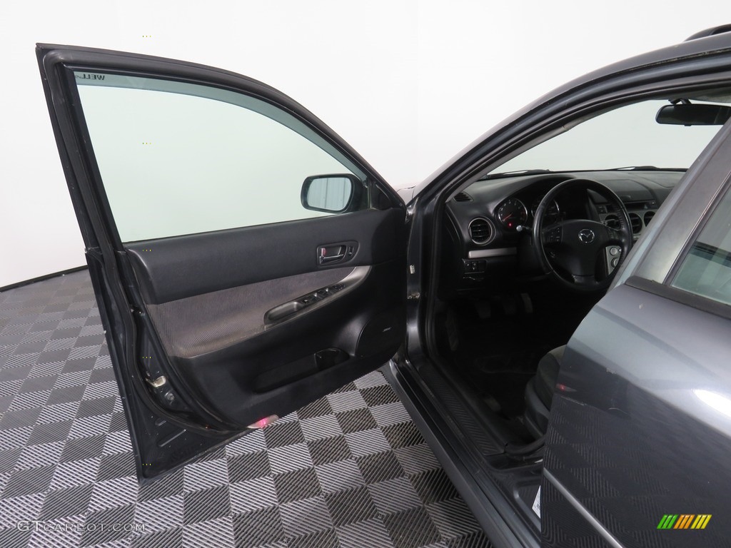 2005 MAZDA6 s Sport Hatchback - Steel Gray Metallic / Black photo #18