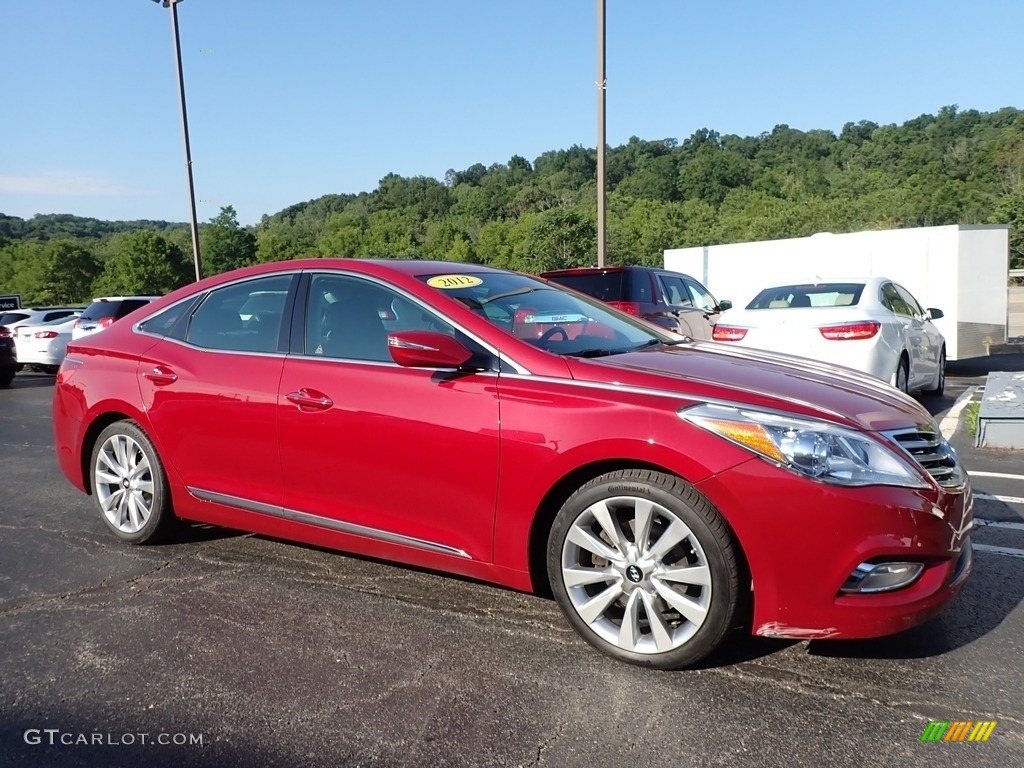2012 Azera  - Venetian Red Pearl / Black photo #4