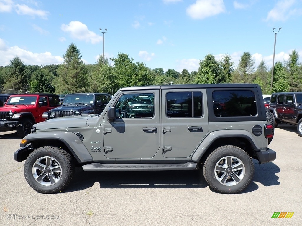 Sting-Gray 2020 Jeep Wrangler Unlimited Sahara 4x4 Exterior Photo #139008834