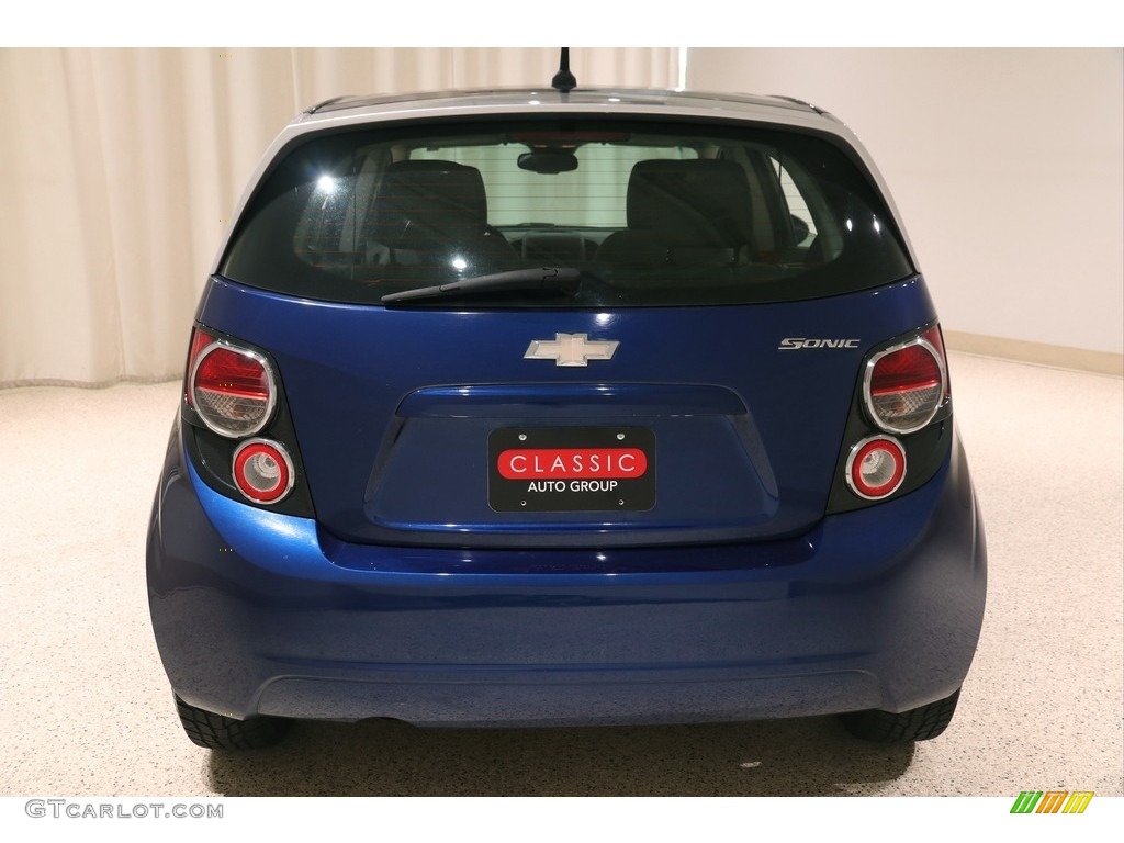 2013 Sonic LS Hatch - Blue Topaz Metallic / Jet Black/Dark Titanium photo #14