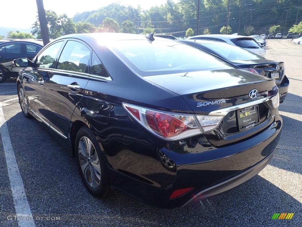 2013 Sonata Hybrid Limited - Black Onyx Pearl / Camel photo #2