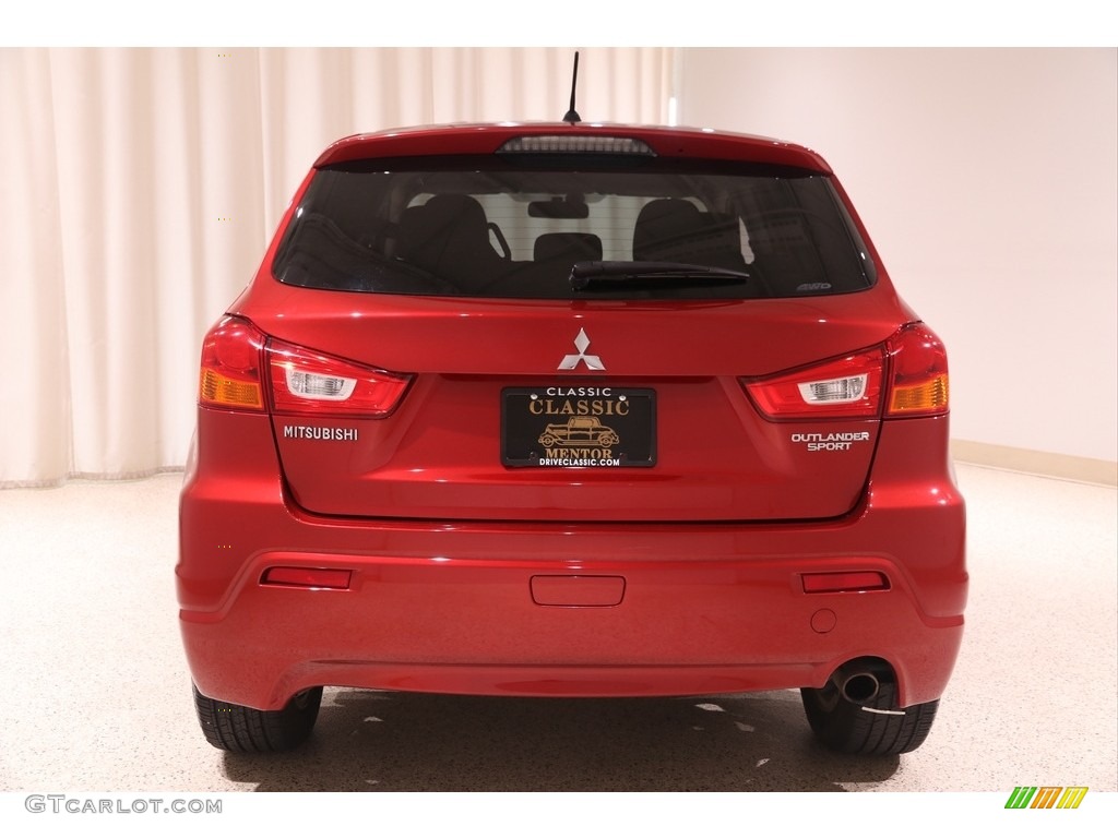 2011 Outlander Sport SE 4WD - Rally Red Metallic / Black photo #16