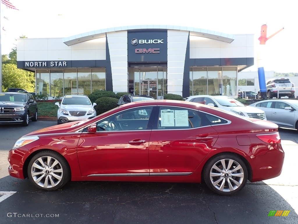 2012 Azera  - Venetian Red Pearl / Black photo #13