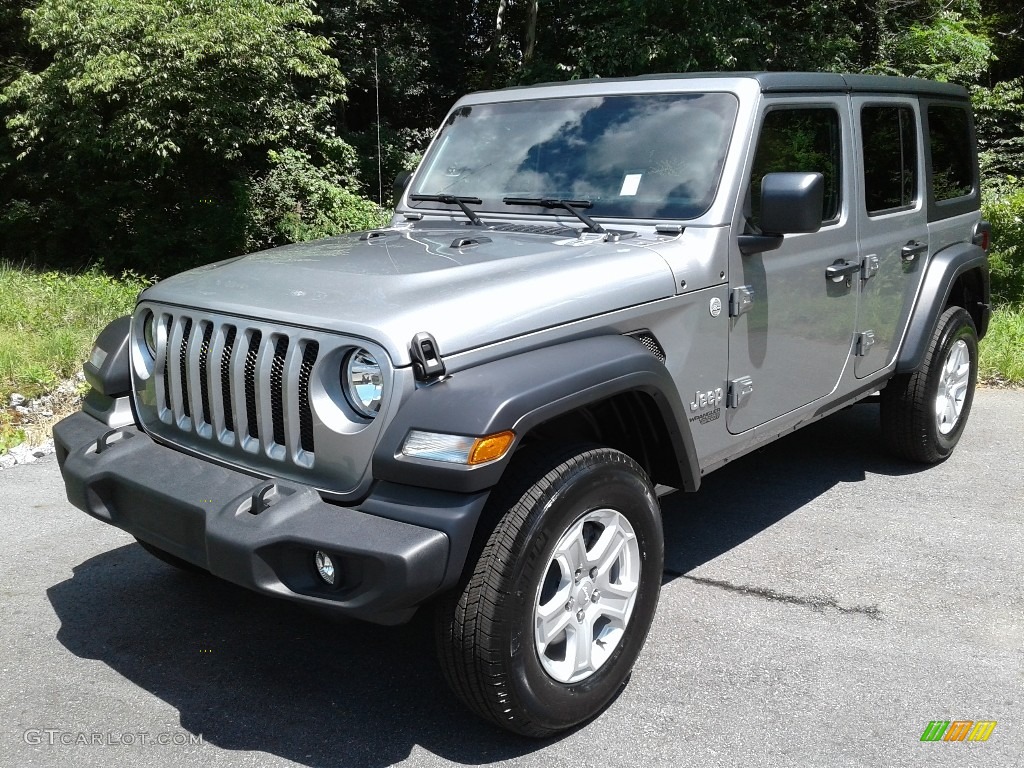 Billet Silver Metallic 2020 Jeep Wrangler Unlimited Sport 4x4 Exterior Photo #139013793