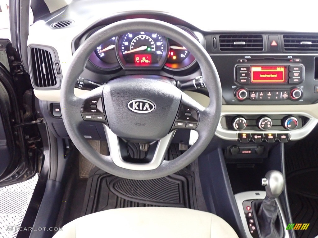 2012 Rio LX - Midnight Black / Beige photo #28