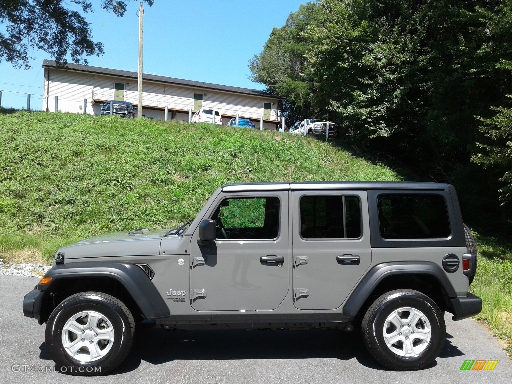 2020 Wrangler Unlimited Sport 4x4 - Sting-Gray / Heritage Tan/Black photo #1