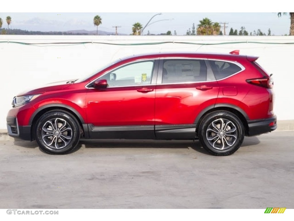 2020 CR-V EX - Radiant Red Metallic / Gray photo #4