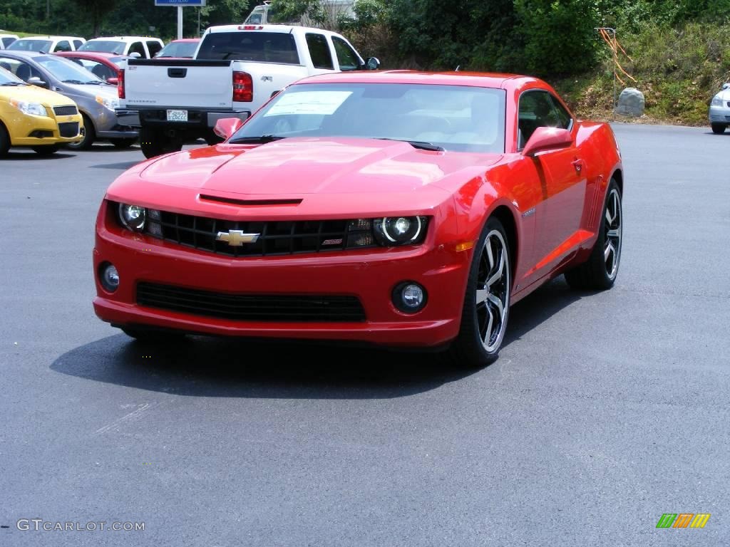 2010 Camaro SS Coupe - Victory Red / Black photo #2