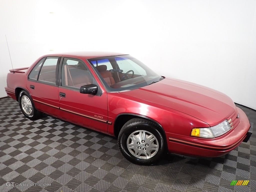 1992 Lumina Euro Sedan - Medium Garnet Red Metallic / Red photo #1