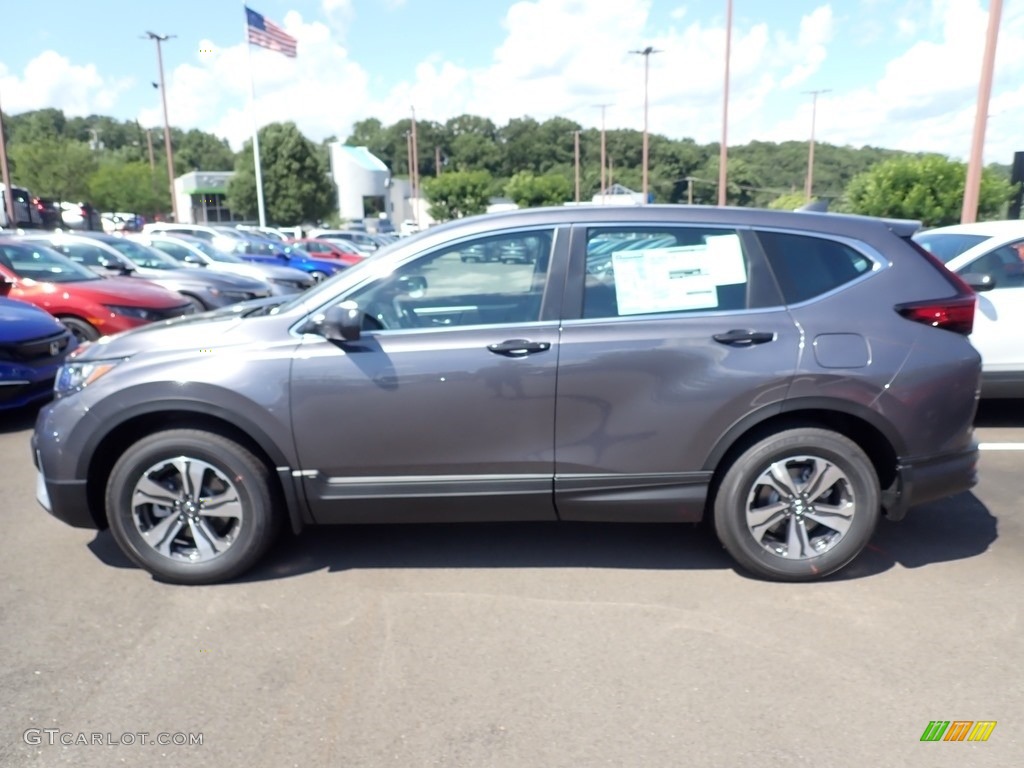 2020 CR-V LX AWD - Modern Steel Metallic / Black photo #3