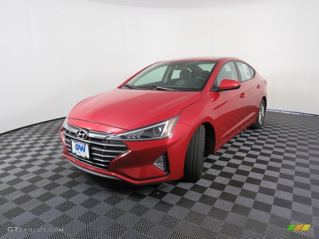2019 Elantra SEL - Scarlet Red / Black photo #8