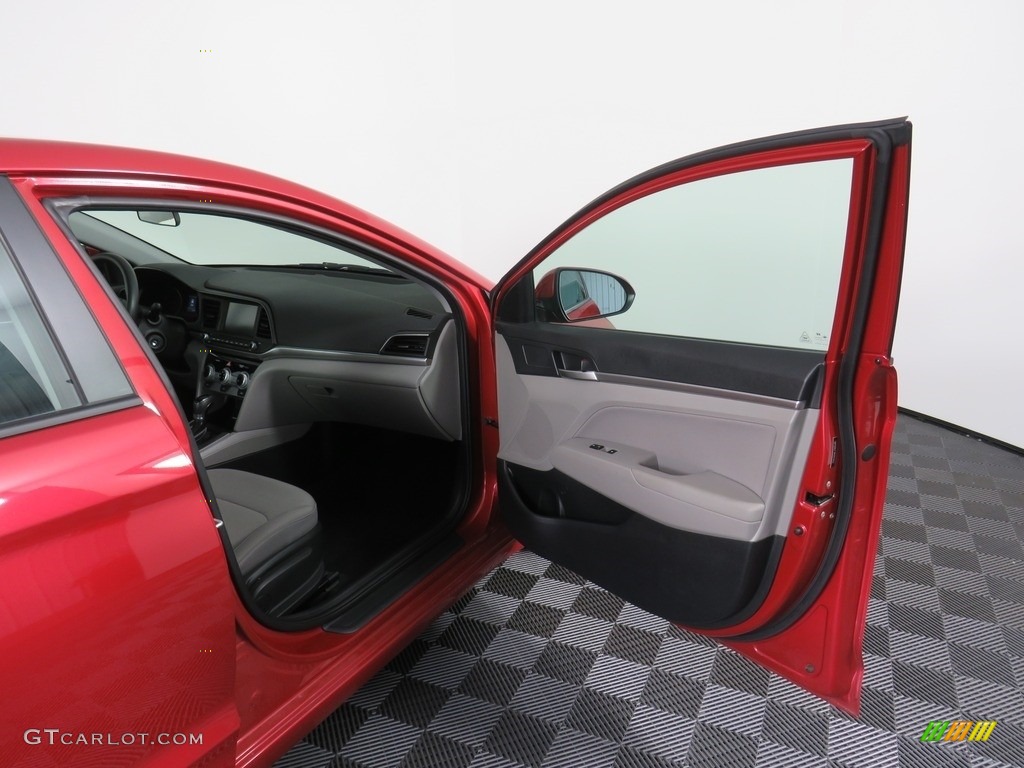 2019 Elantra SEL - Scarlet Red / Black photo #37