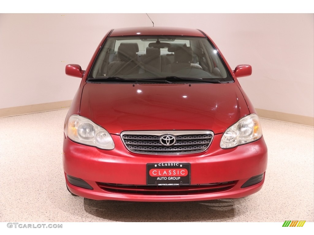 2007 Corolla LE - Impulse Red Pearl / Stone photo #2