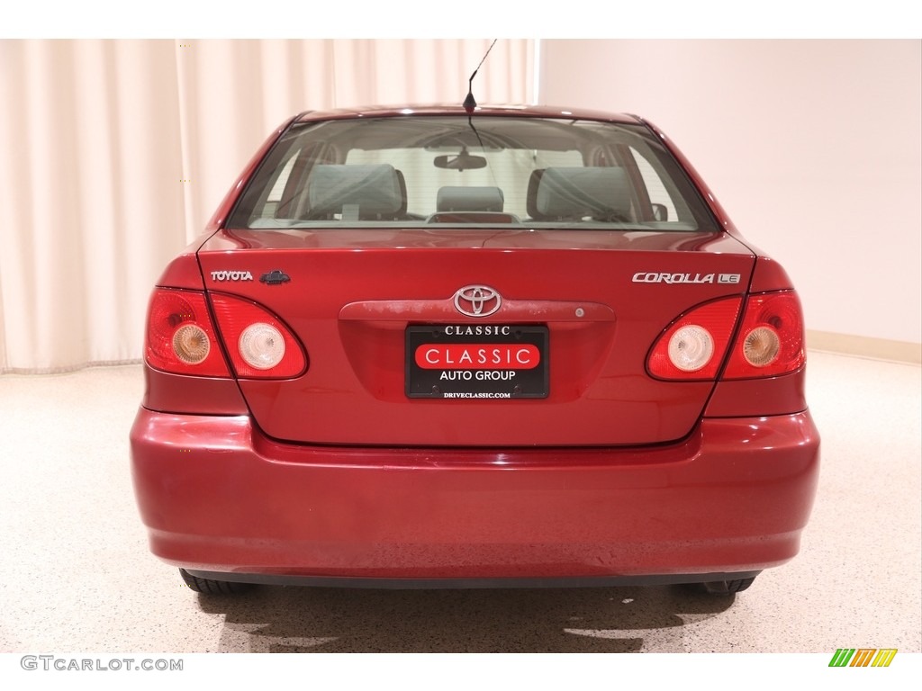 2007 Corolla LE - Impulse Red Pearl / Stone photo #16