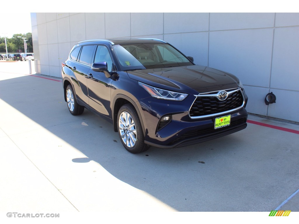 2020 Highlander Limited - Blueprint / Harvest Beige photo #2