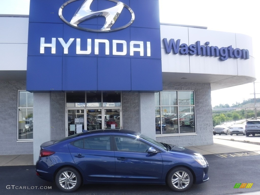 2019 Elantra SEL - Lakeside Blue / Gray photo #2