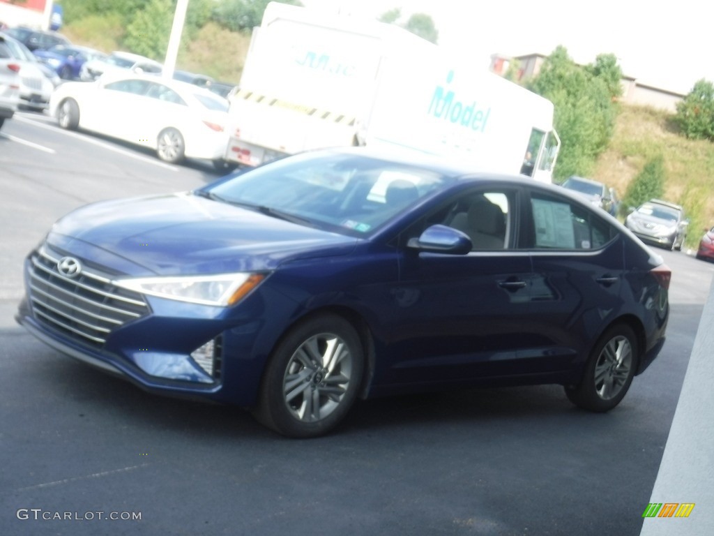 2019 Elantra SEL - Lakeside Blue / Gray photo #5