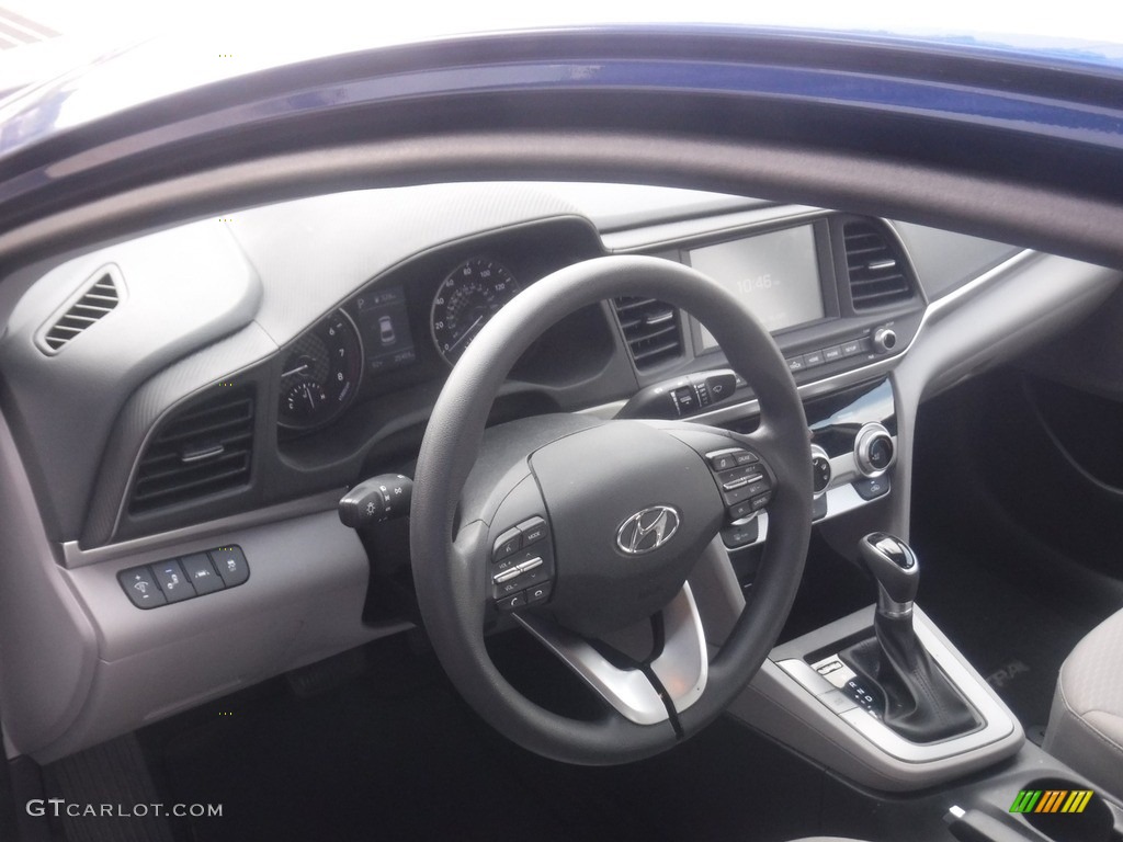 2019 Elantra SEL - Lakeside Blue / Gray photo #9