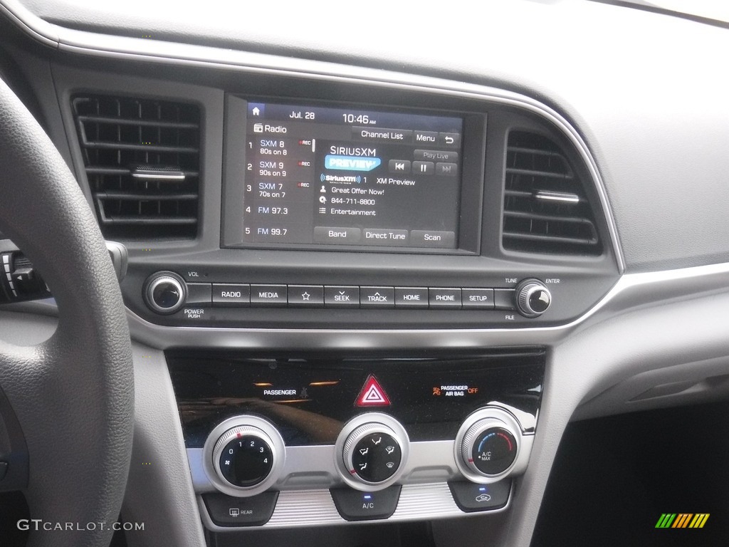 2019 Elantra SEL - Lakeside Blue / Gray photo #15